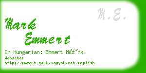 mark emmert business card